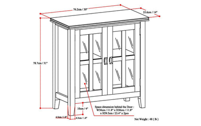 Farmhouse Grey | Artisan Low Storage Cabinet