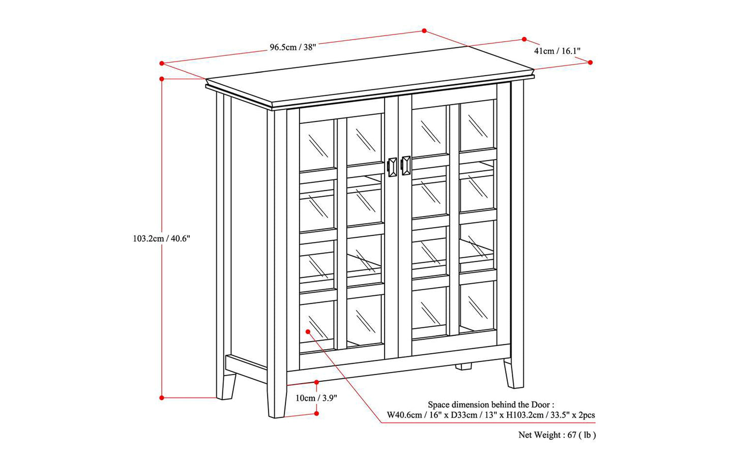 Distressed Grey | Artisan Medium Storage Cabinet