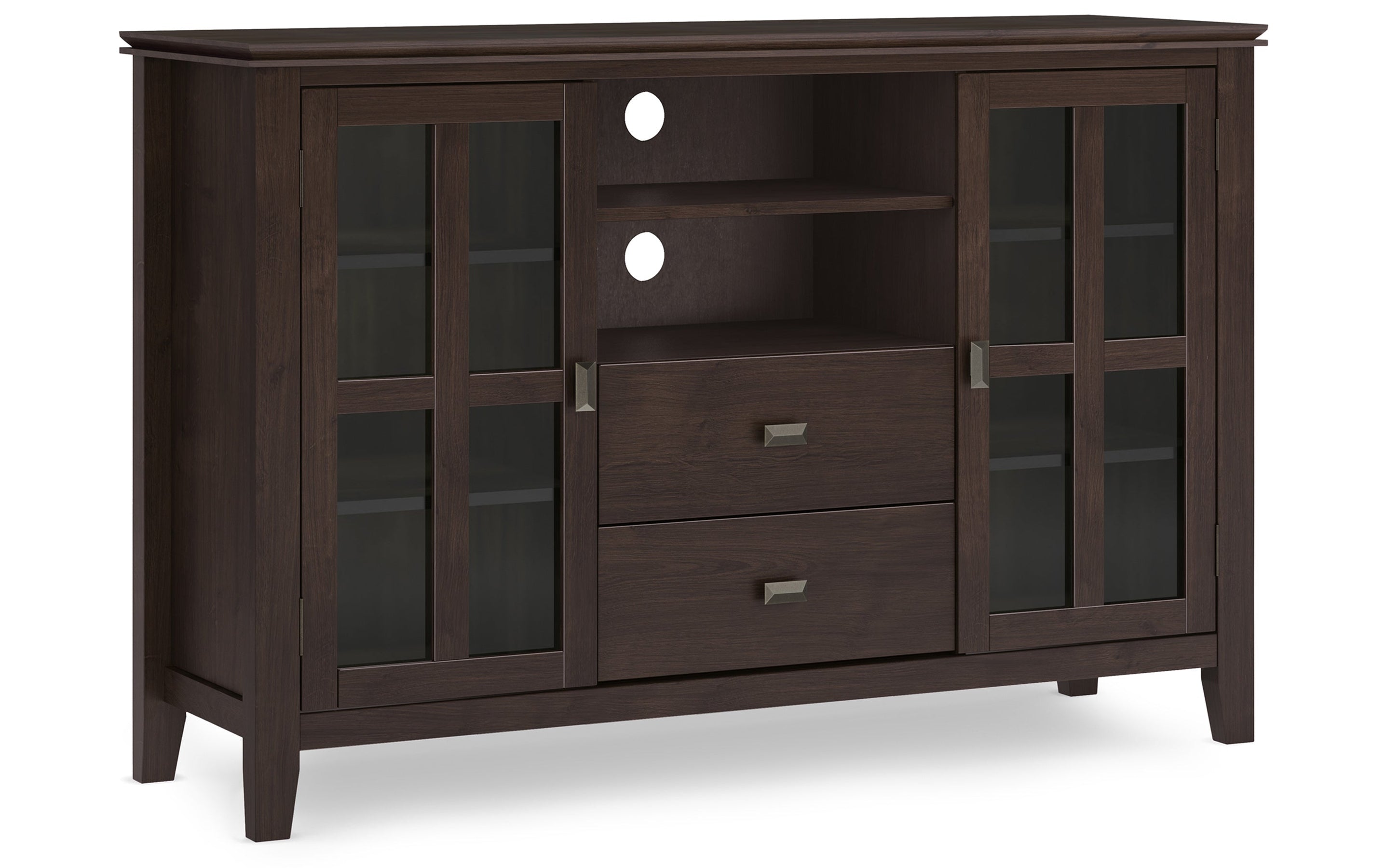 Dark Chestnut Brown | Artisan Tall TV Stand