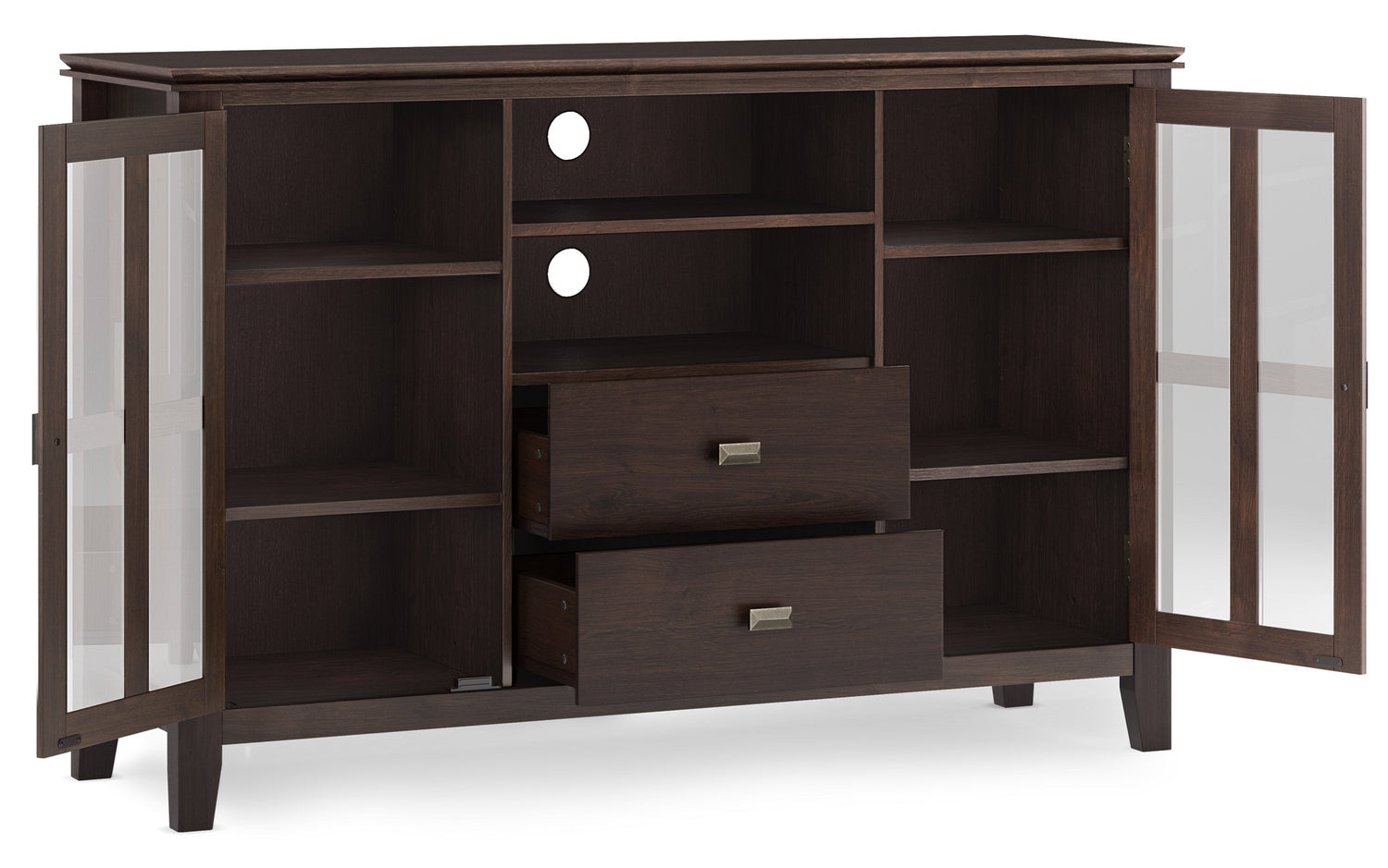 Dark Chestnut Brown | Artisan Tall TV Stand