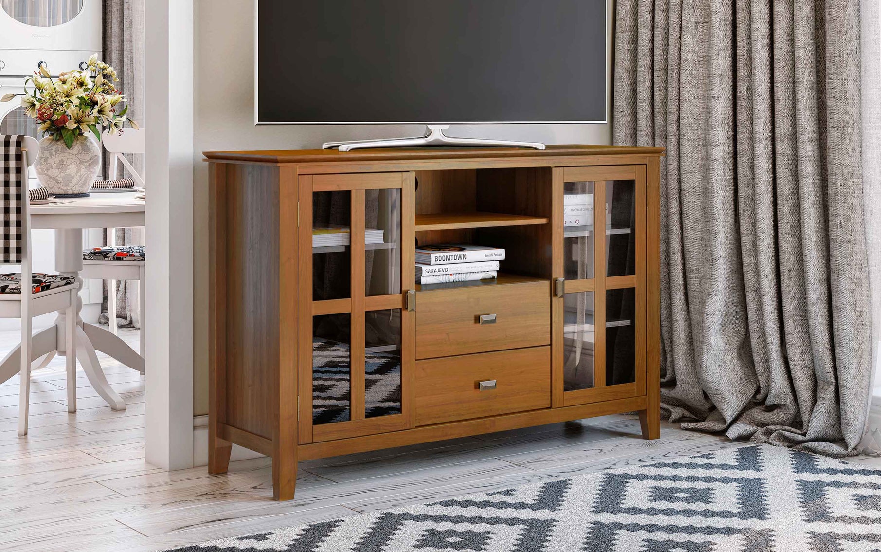 Honey Brown | Artisan Tall TV Stand