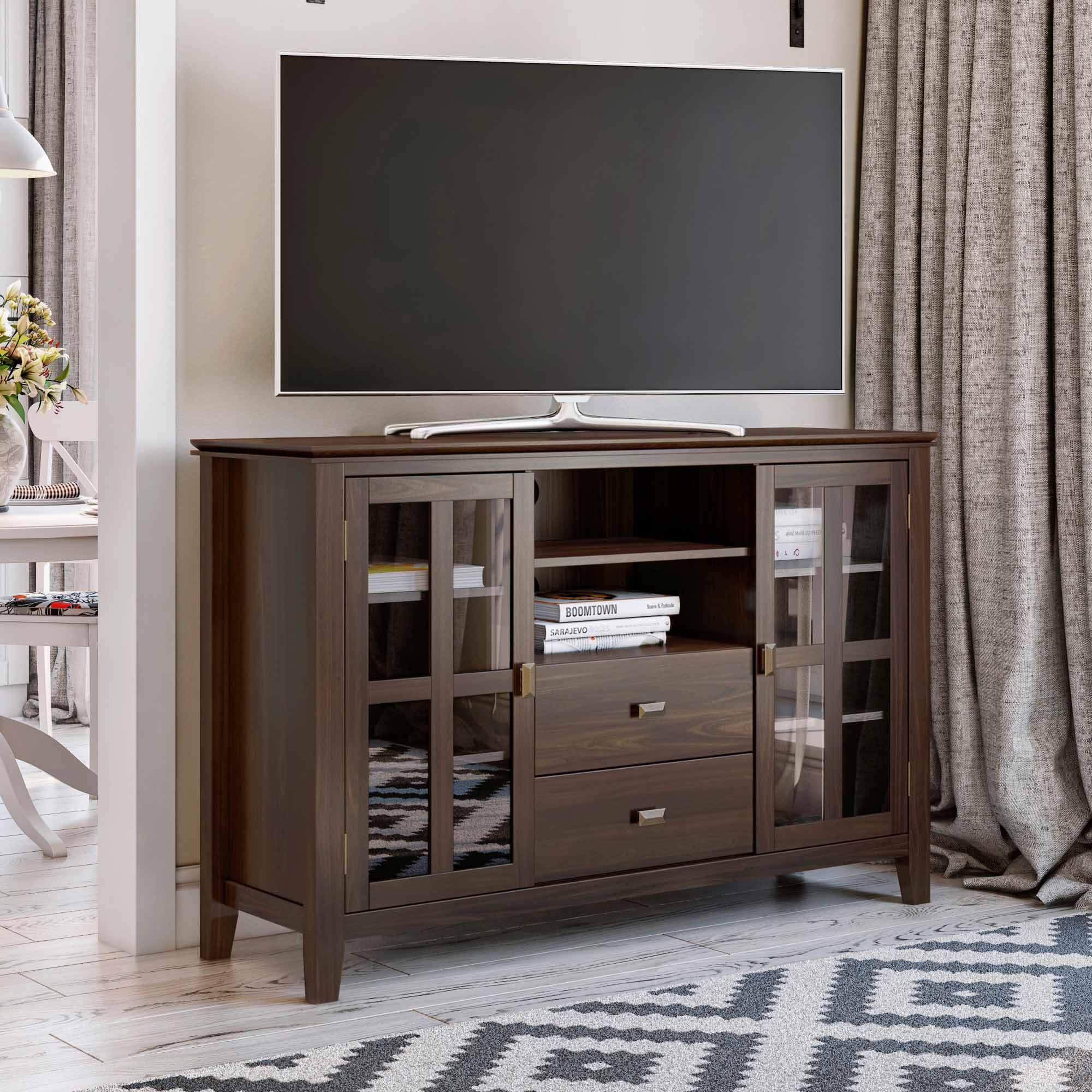 Tobacco Brown | Artisan Tall TV Stand