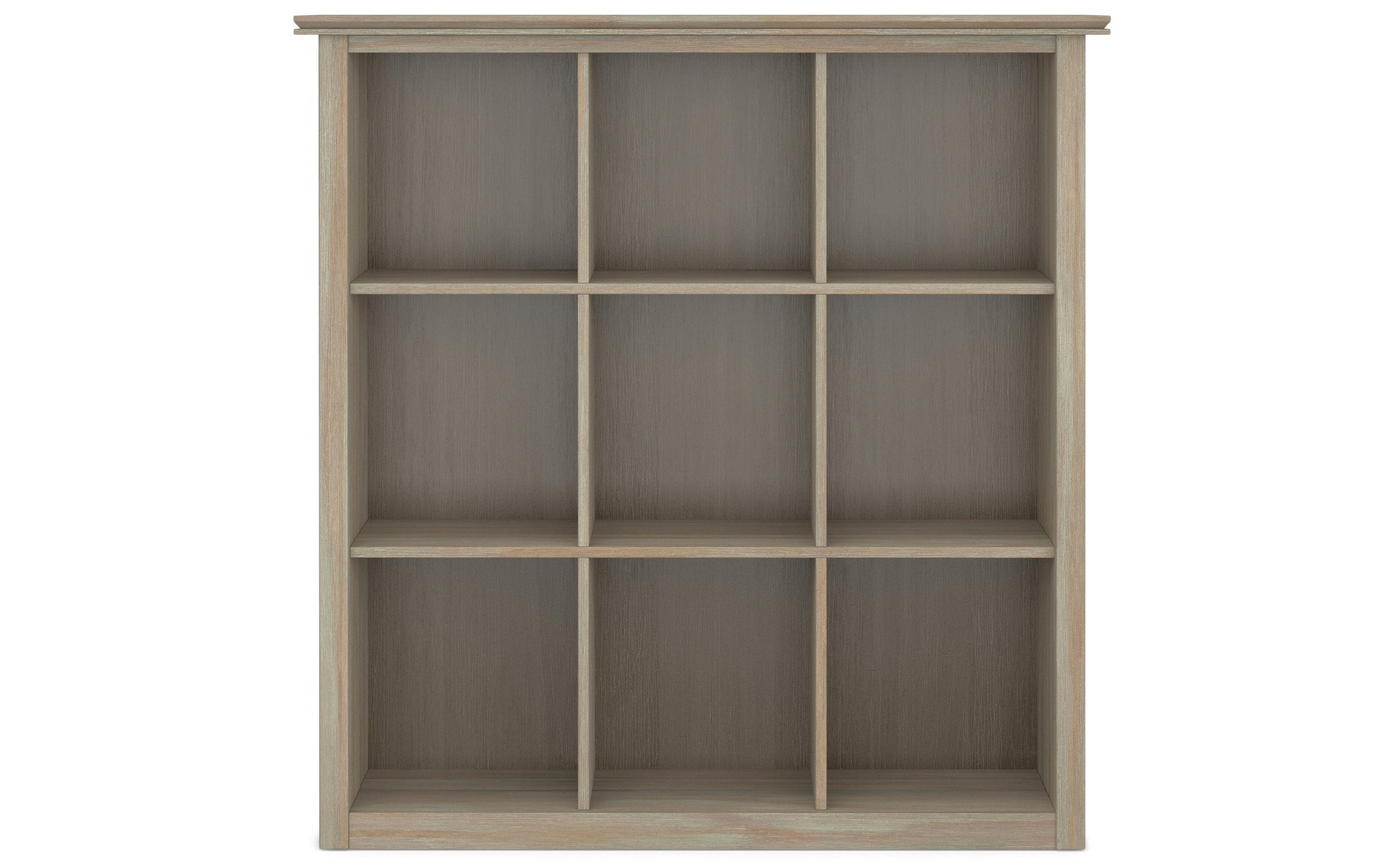 Distressed Grey | Artisan Nine Cube Bookcase & Storage