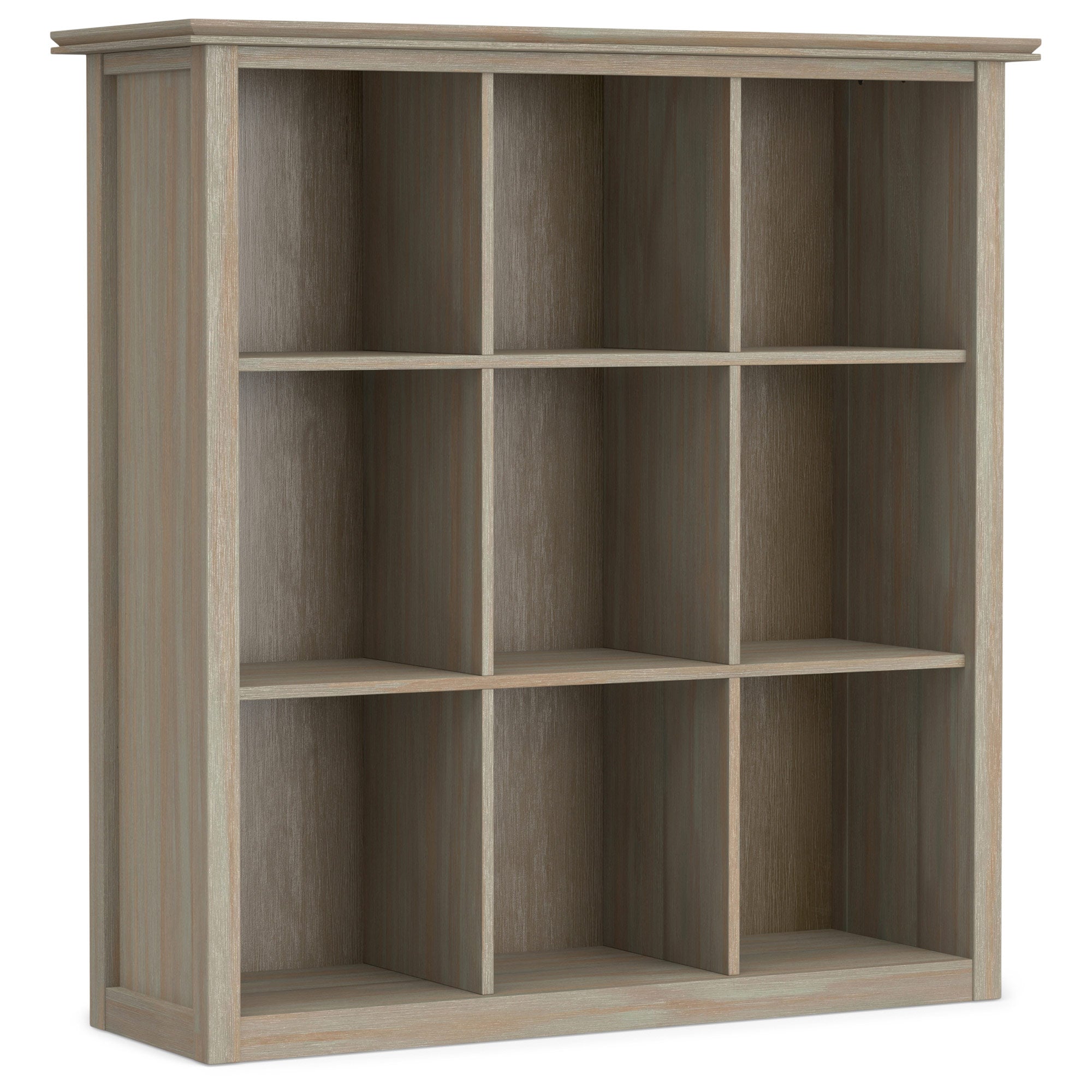 Distressed Grey | Artisan Nine Cube Bookcase & Storage