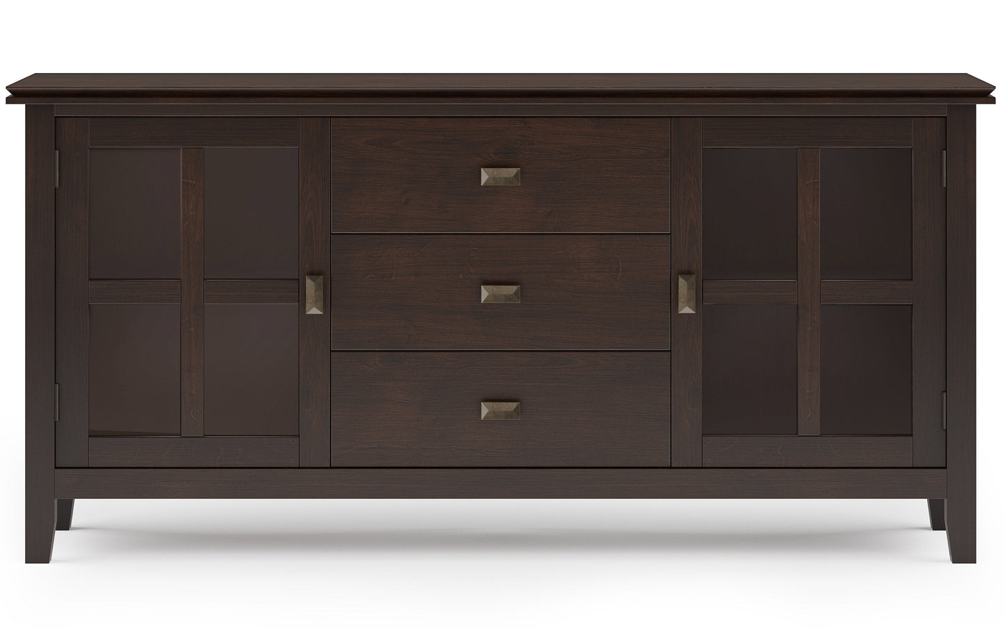 Dark Chestnut Brown | Artisan Large Sideboard Buffet