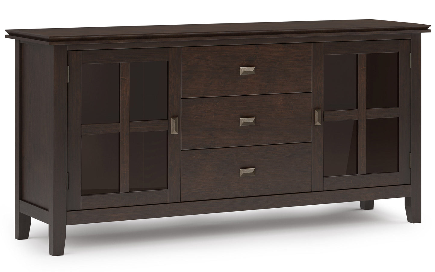 Dark Chestnut Brown | Artisan Large Sideboard Buffet