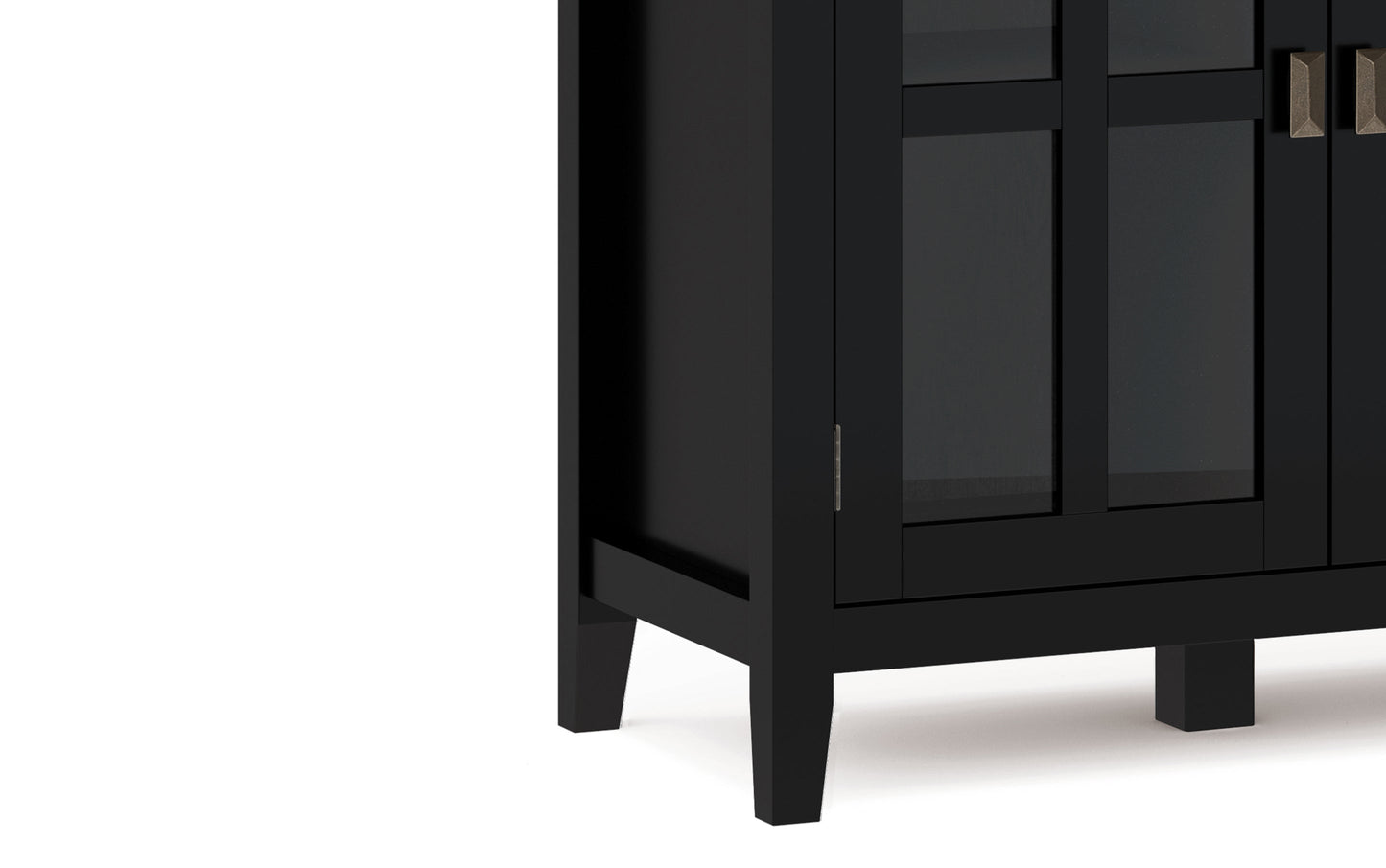 Black | Artisan Wide 4 Door Storage Cabinet