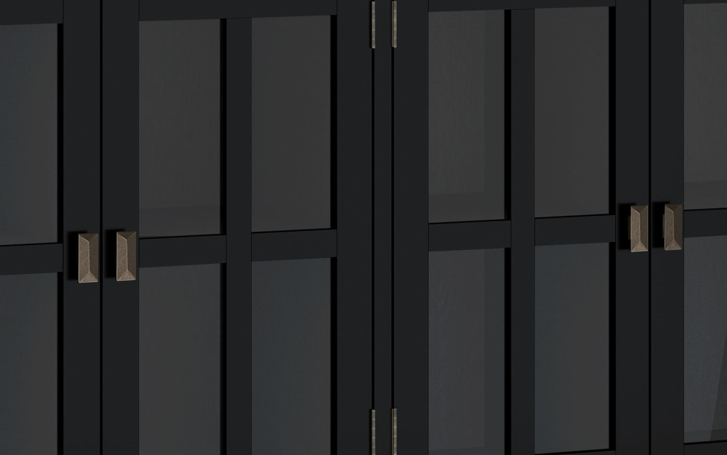 Black | Artisan Wide 4 Door Storage Cabinet