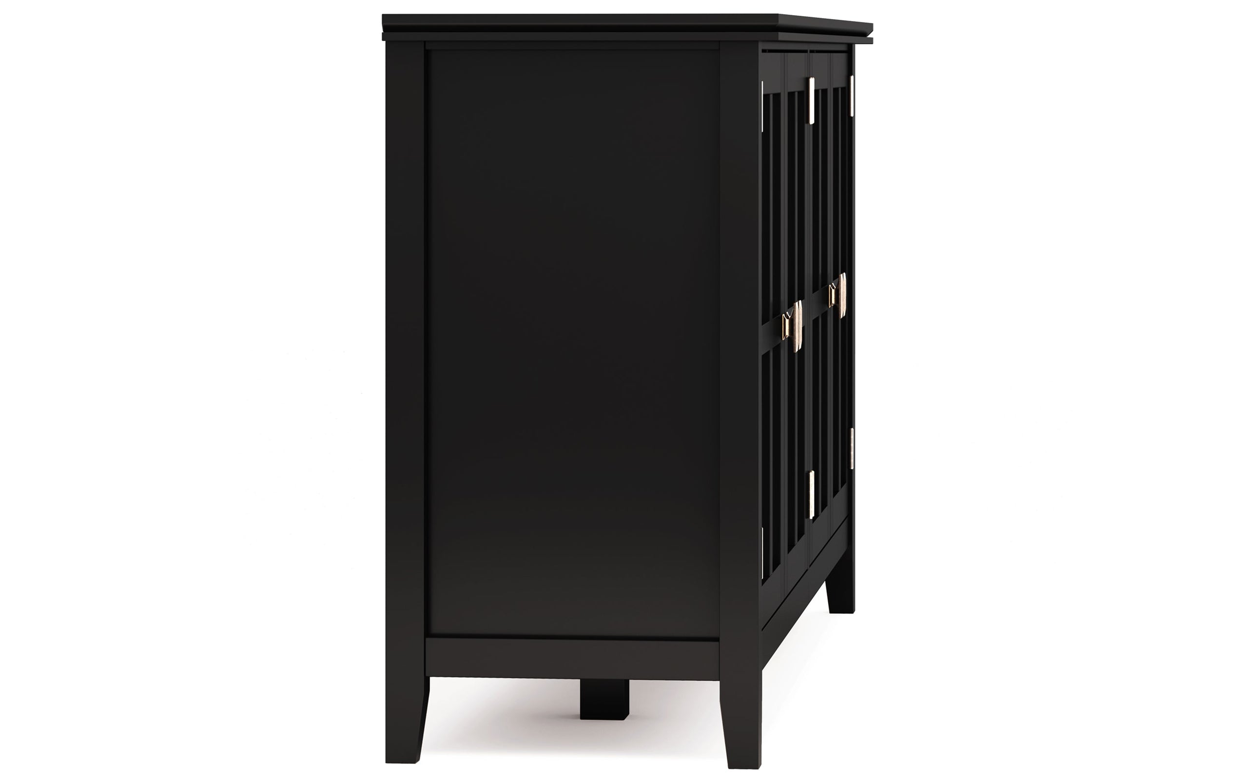 Black | Artisan Wide 4 Door Storage Cabinet