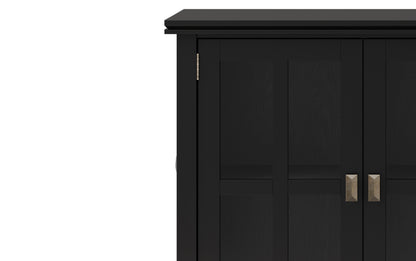 Black | Artisan Wide 4 Door Storage Cabinet