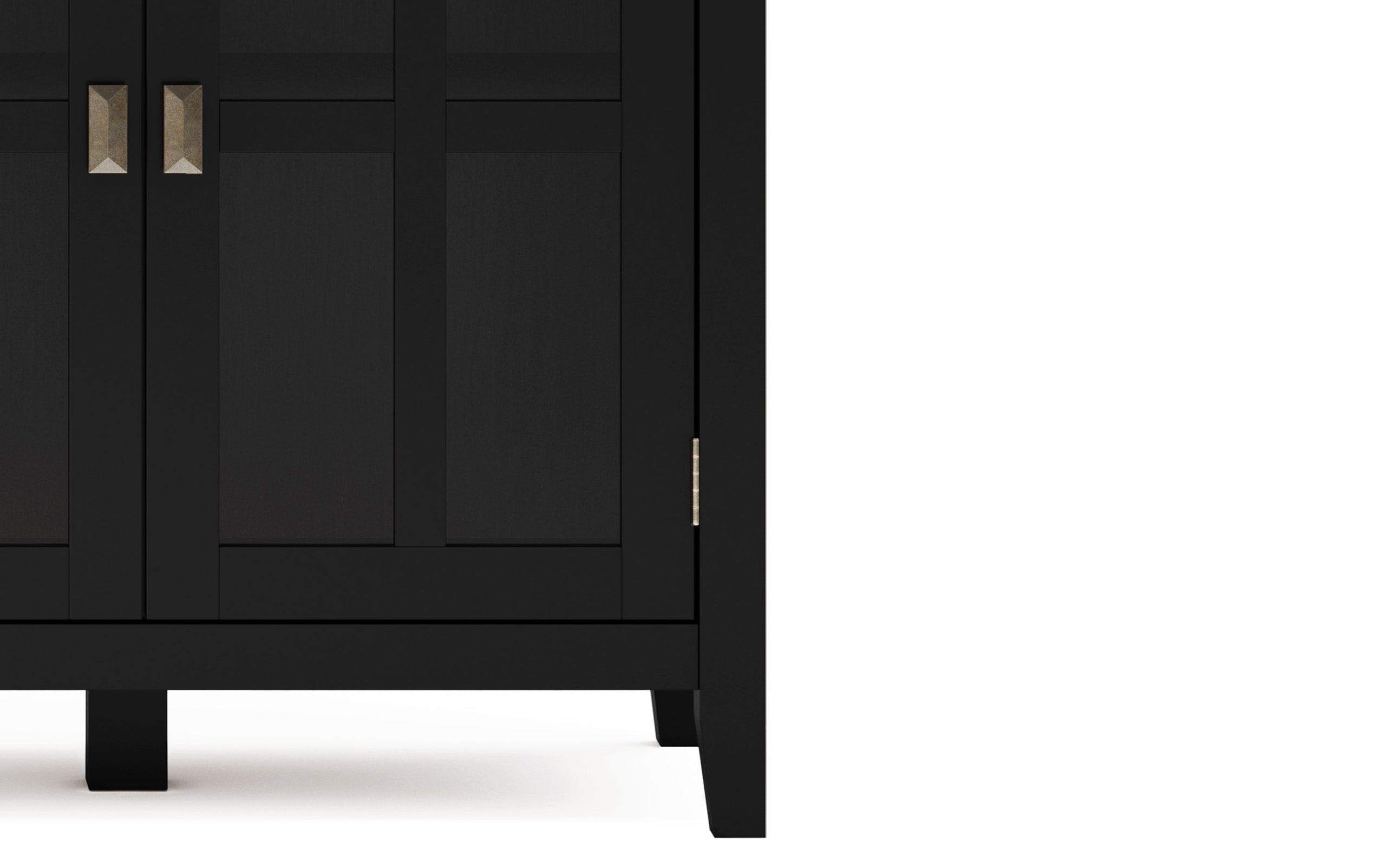 Black | Artisan Wide 4 Door Storage Cabinet