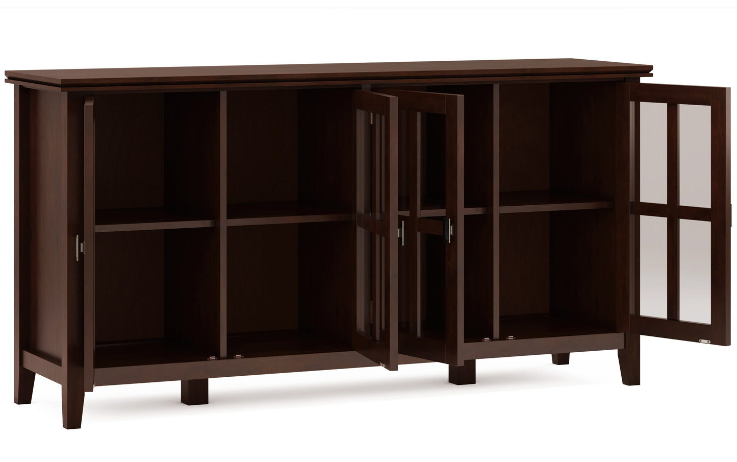 Russet Brown | Artisan Wide 4 Door Storage Cabinet