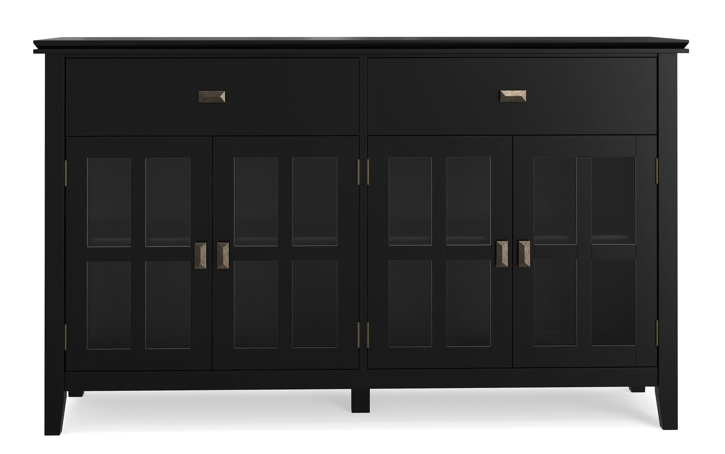 Black | Artisan Large 4 Door Sideboard Buffet