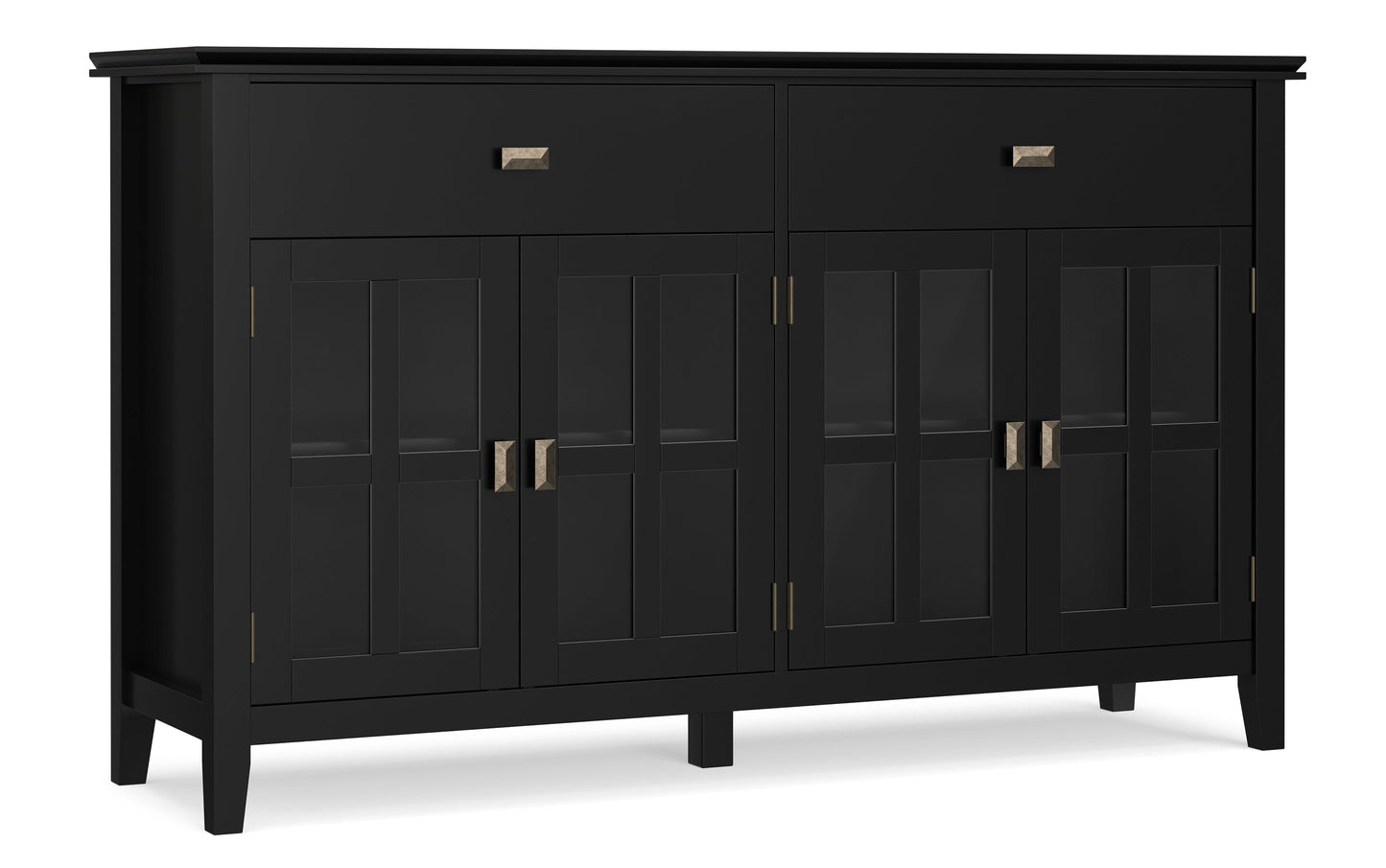 Black | Artisan Large 4 Door Sideboard Buffet