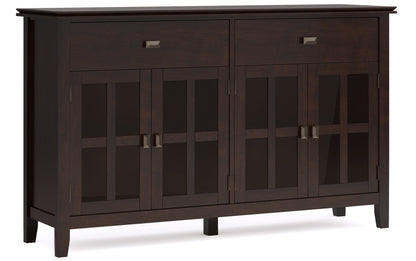 Dark Chestnut Brown | Artisan Large 4 Door Sideboard Buffet