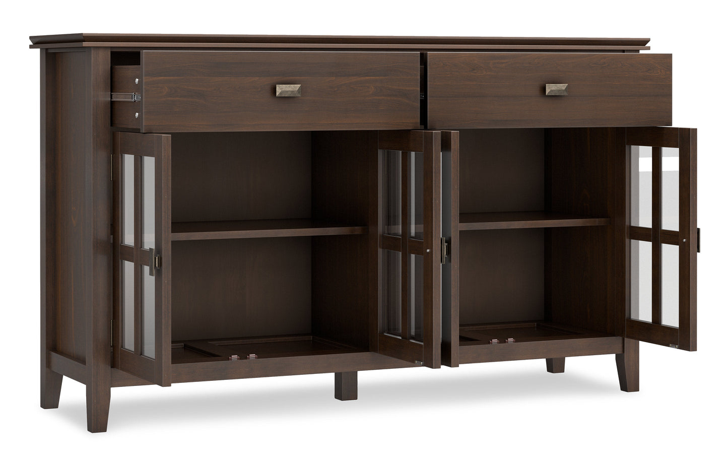 Natural Aged Brown | Artisan Large 4 Door Sideboard Buffet