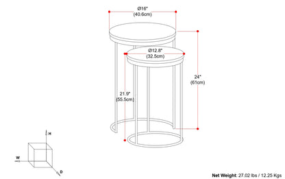 Ashley 2 Pc Nesting Table