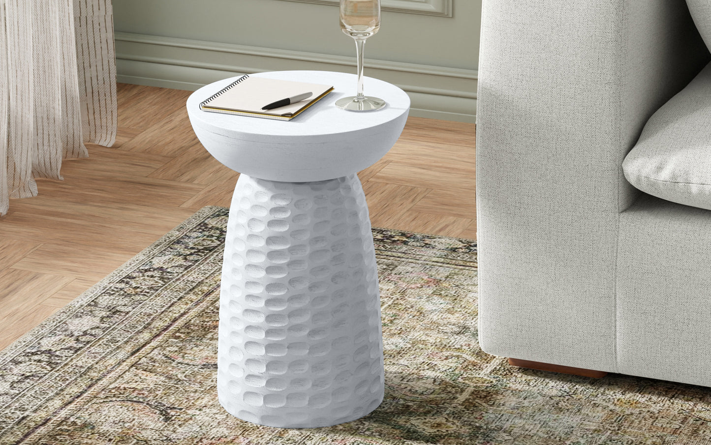 White | Boyd Wooden Accent Table