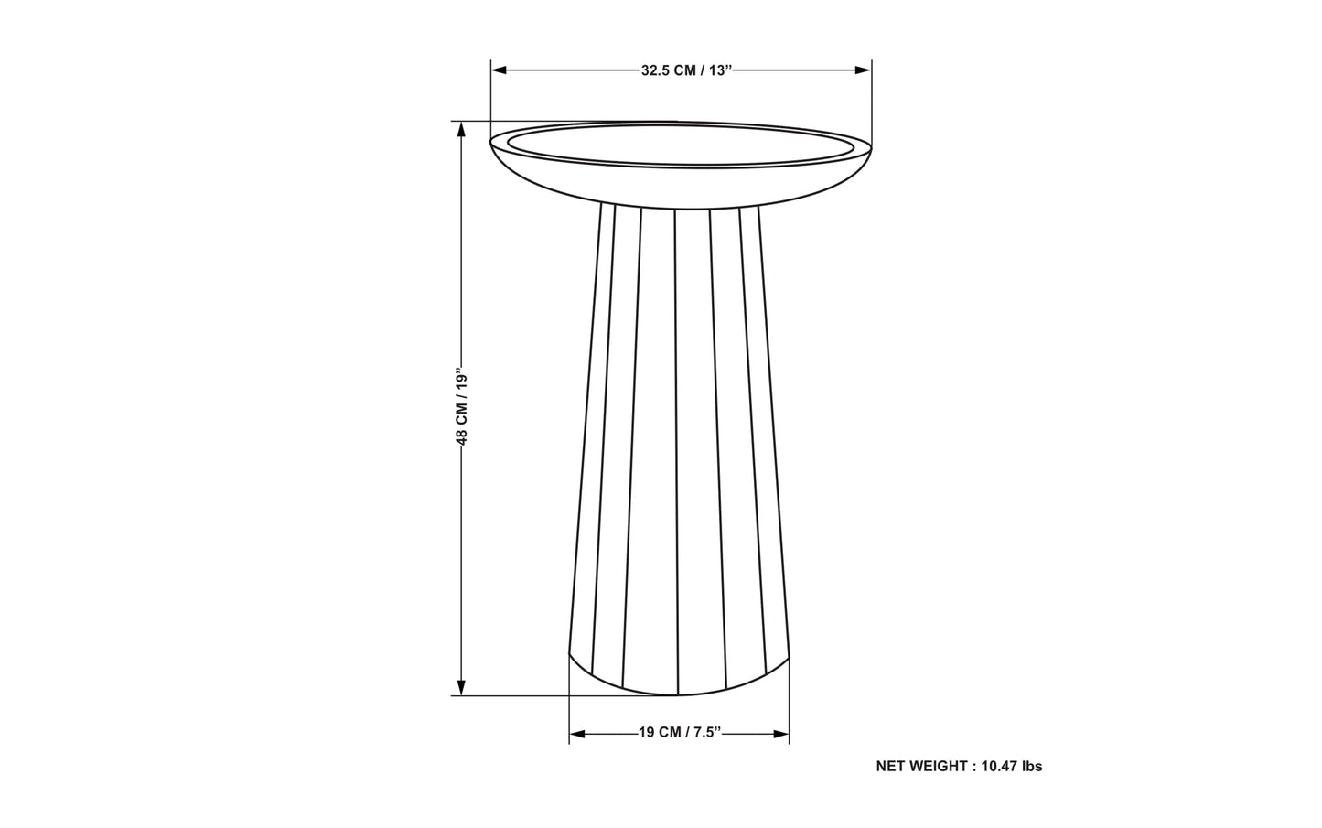 Teal Wash | Dayton Wooden Accent Table