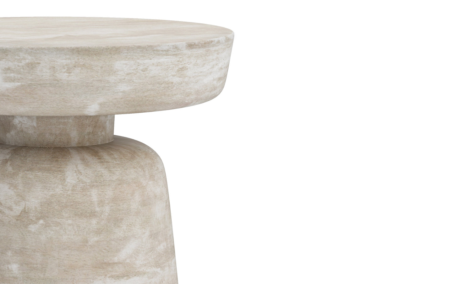 Distressed White Wash | Robbie Accent Table