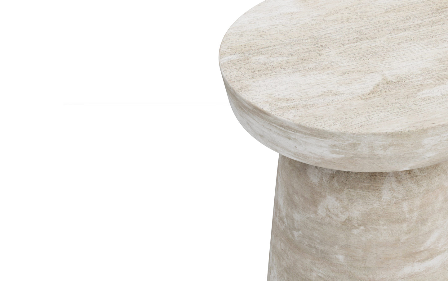 Distressed White Wash | Robbie Accent Table