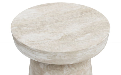 Distressed White Wash | Robbie Accent Table