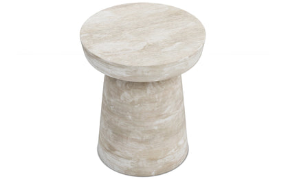 Distressed White Wash | Robbie Accent Table