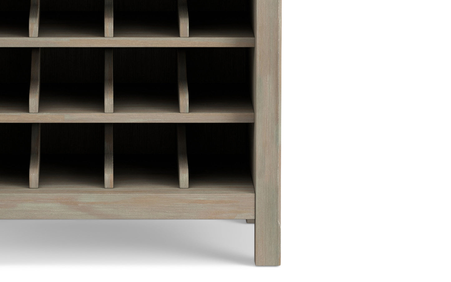 Distressed Grey | Avalon Wine Rack & Storage Cabinet