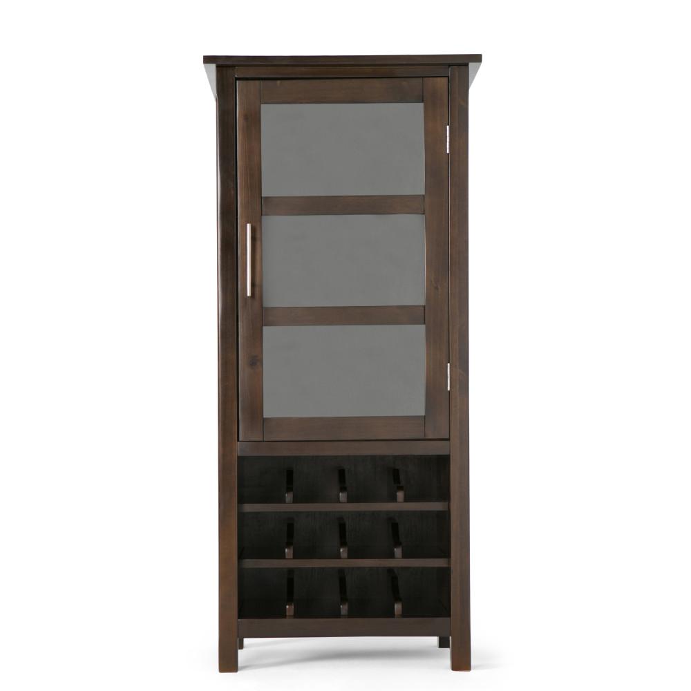 Rich Tobacco Brown | Avalon Wine Rack & Storage Cabinet