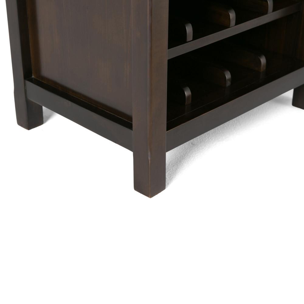 Rich Tobacco Brown | Avalon Wine Rack & Storage Cabinet