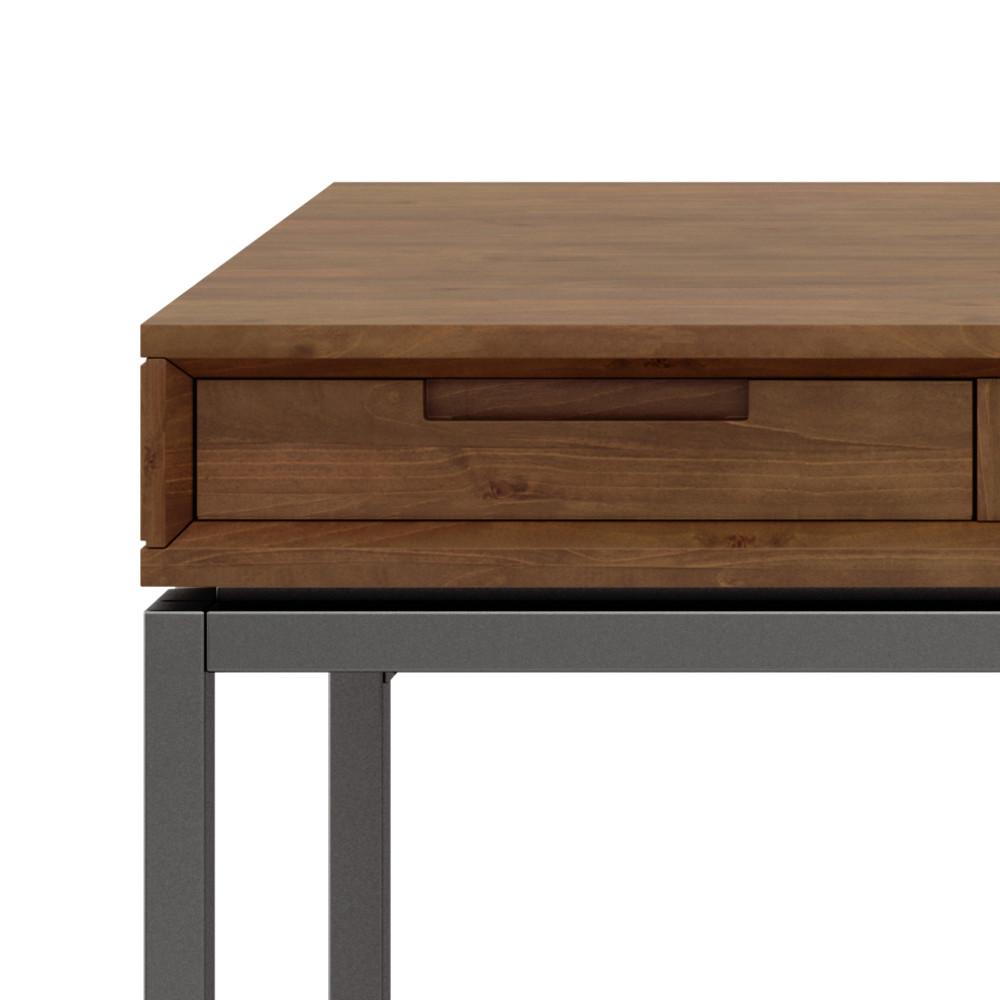 Medium Saddle Brown Solid Wood - Rubberwood | Banting Mid Century Desk