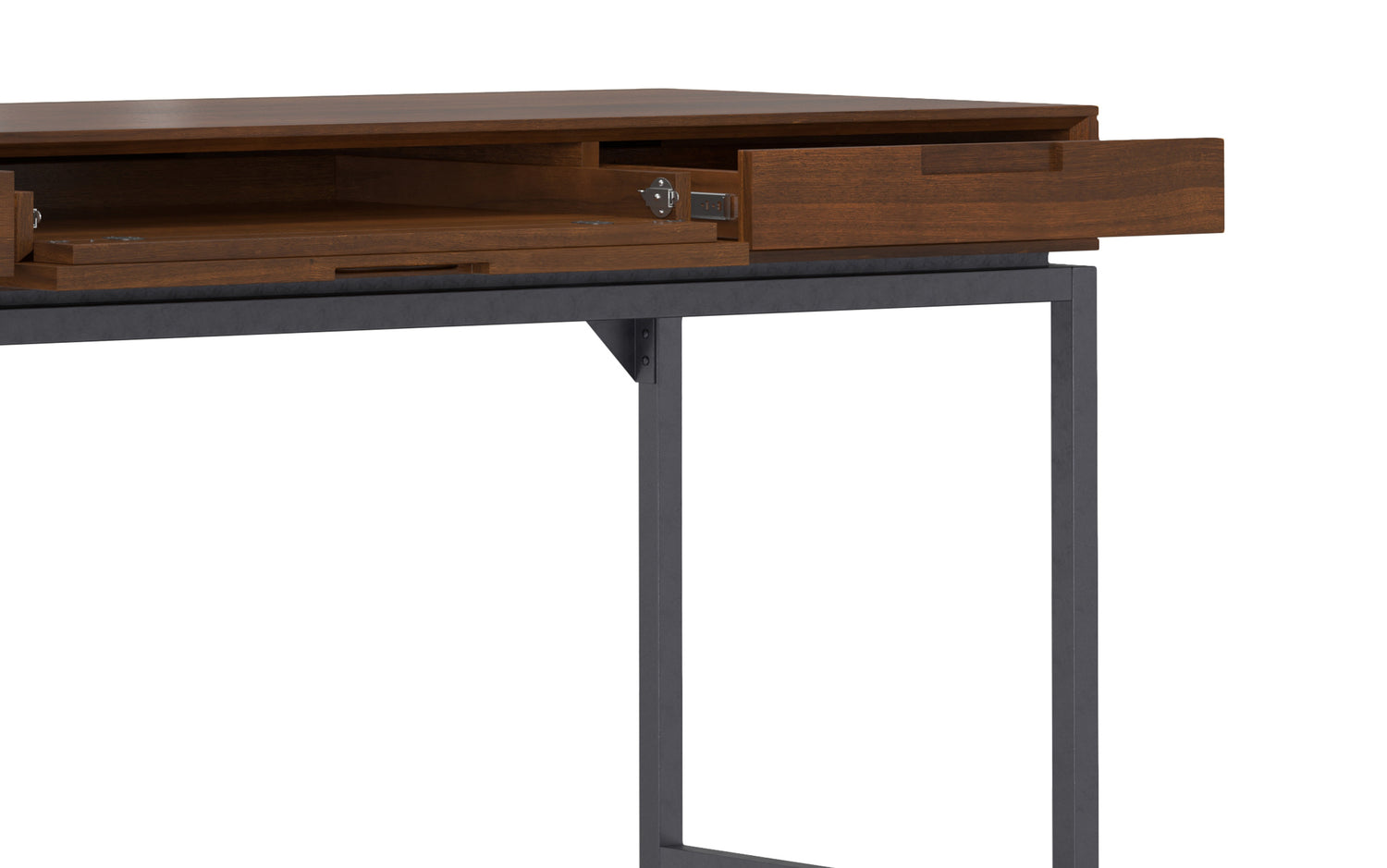 Walnut Walnut | Banting Mid Century Wide Desk