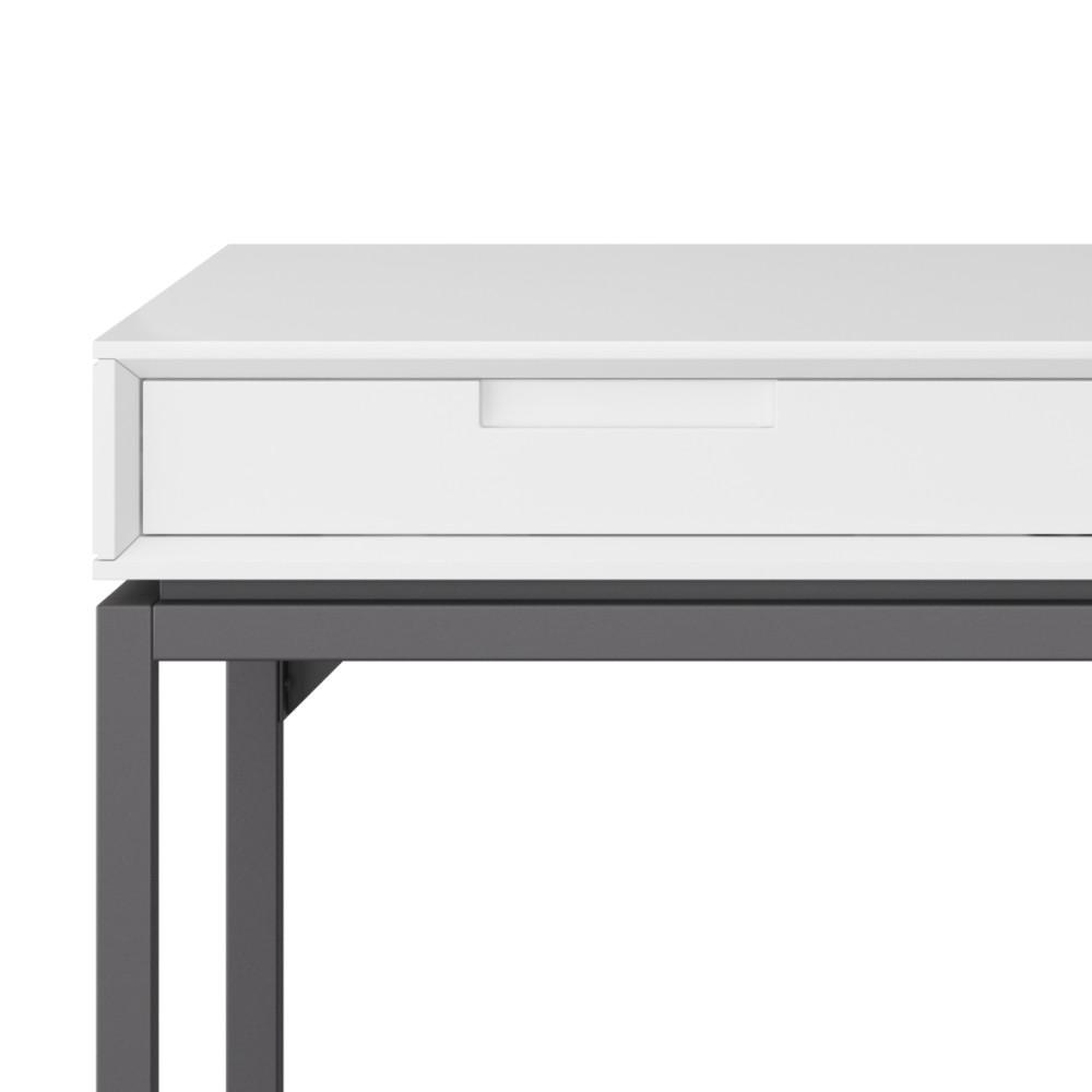 White Rubberwood | Banting Mid Century Wide Desk