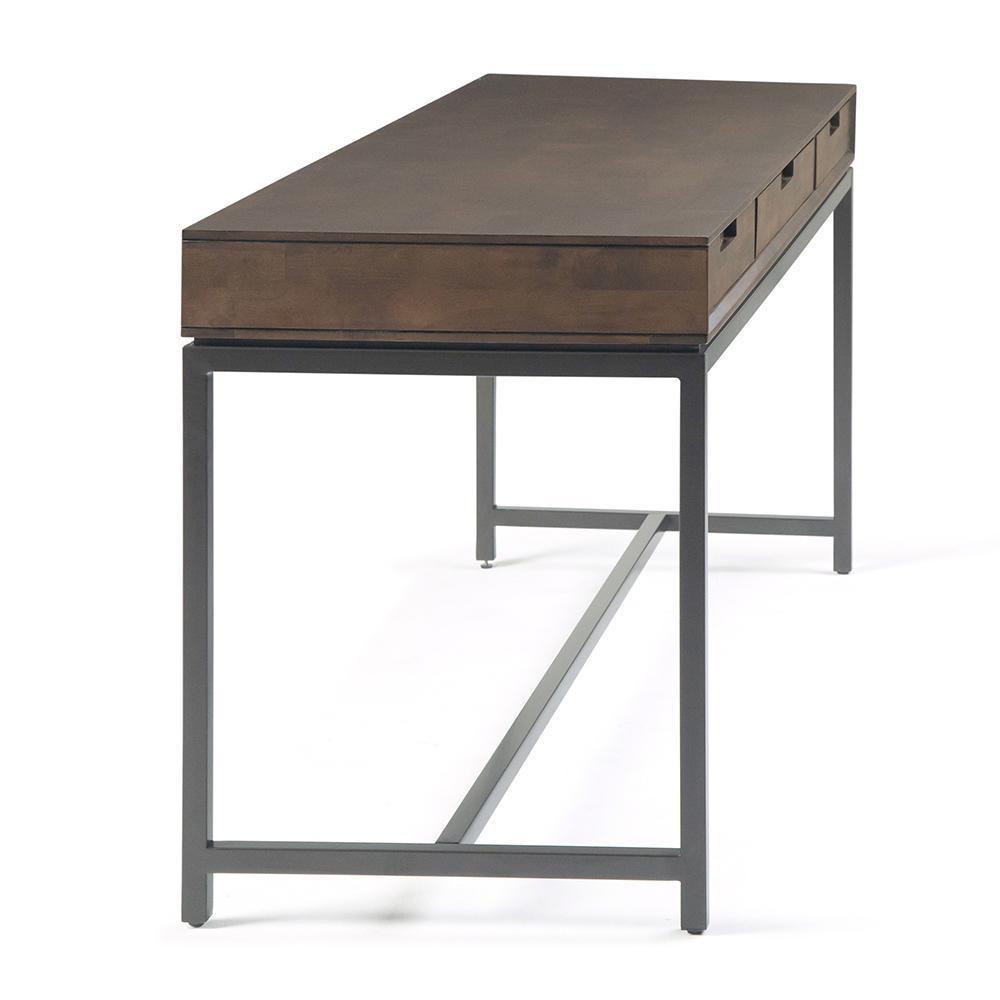 Deep Walnut Brown Rubberwood | Banting Mid Century Wide Desk