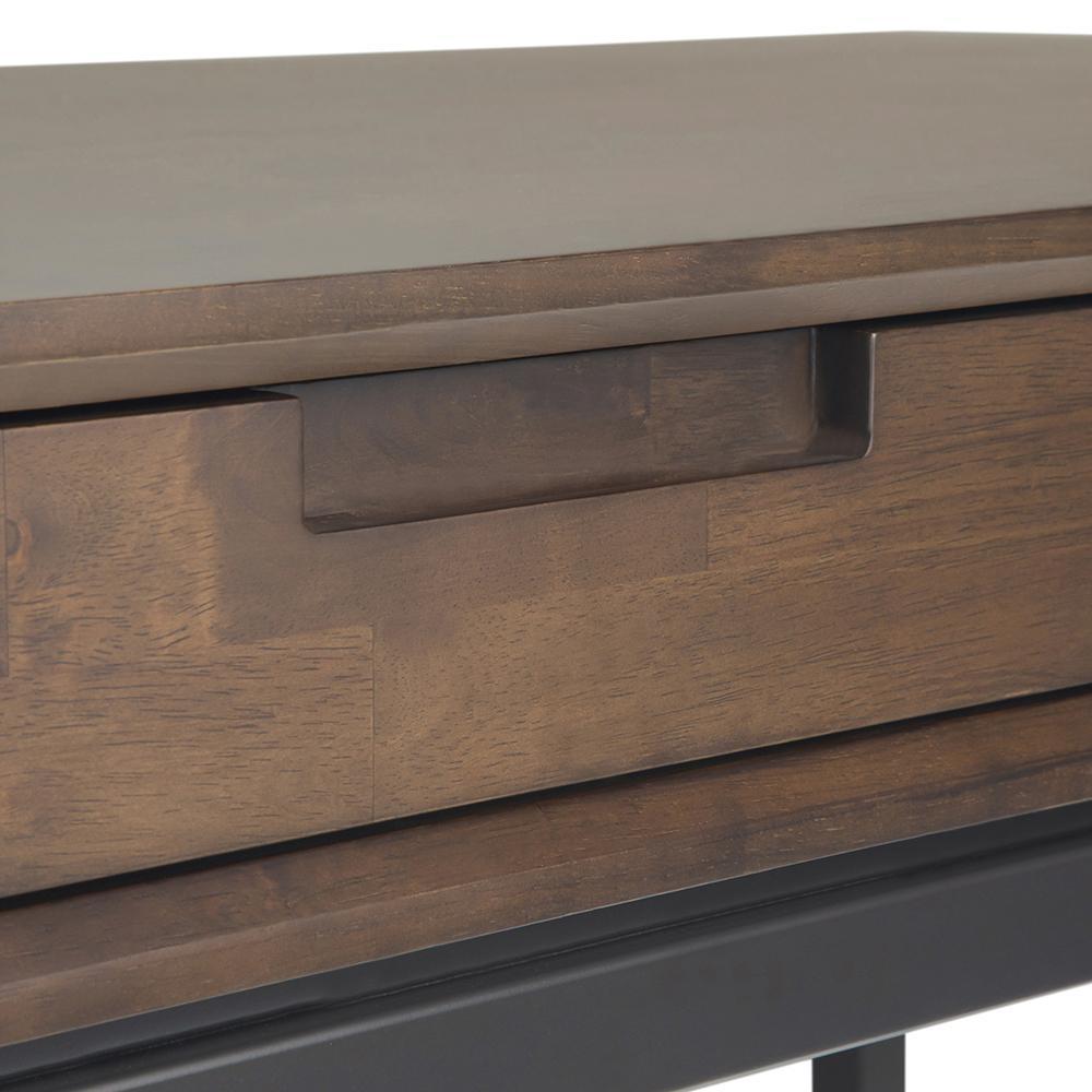 Walnut Brown Solid Wood - Rubberwood | Banting Mid Century Desk