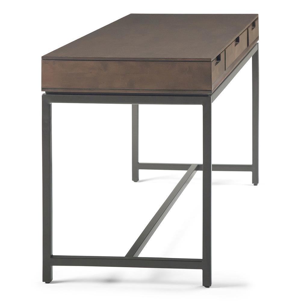 Walnut Brown Solid Wood - Rubberwood | Banting Mid Century Desk