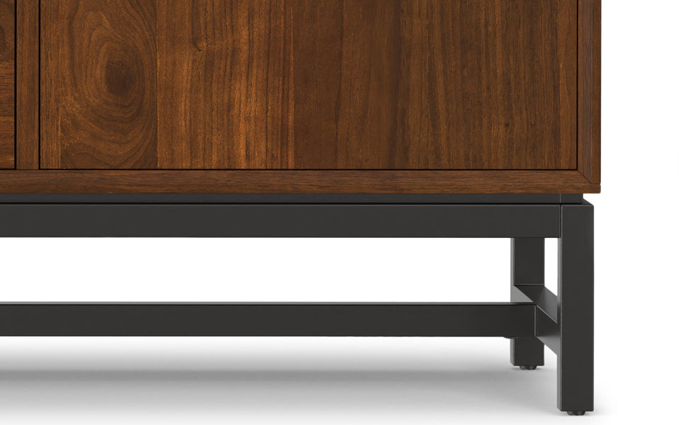 Walnut Veneer Walnut | Banting Mid Century Sideboard with Centre Drawers