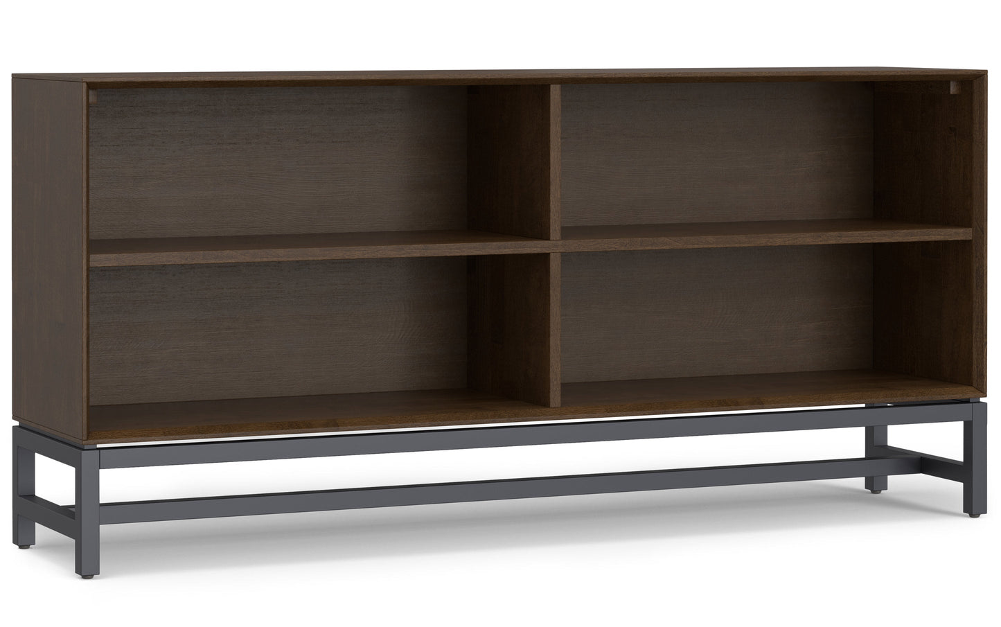 Walnut | Banting Low Wide Bookcase