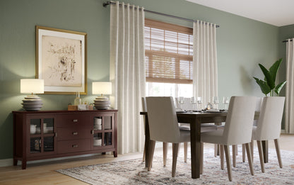 Natural Linen Style Fabric | Bartow / Watkins 7 Piece Dining Set