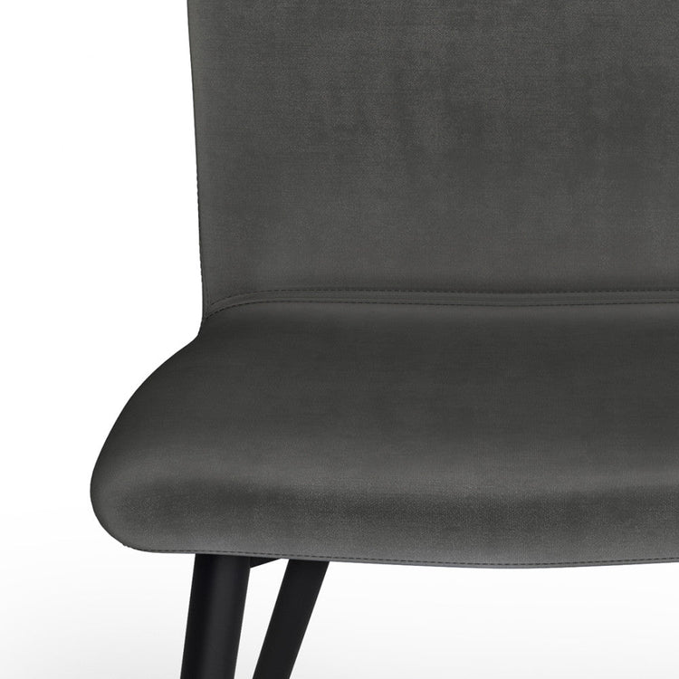 Dark Grey Velvet Fabric | Baylor Dining Chair (Set of 2)