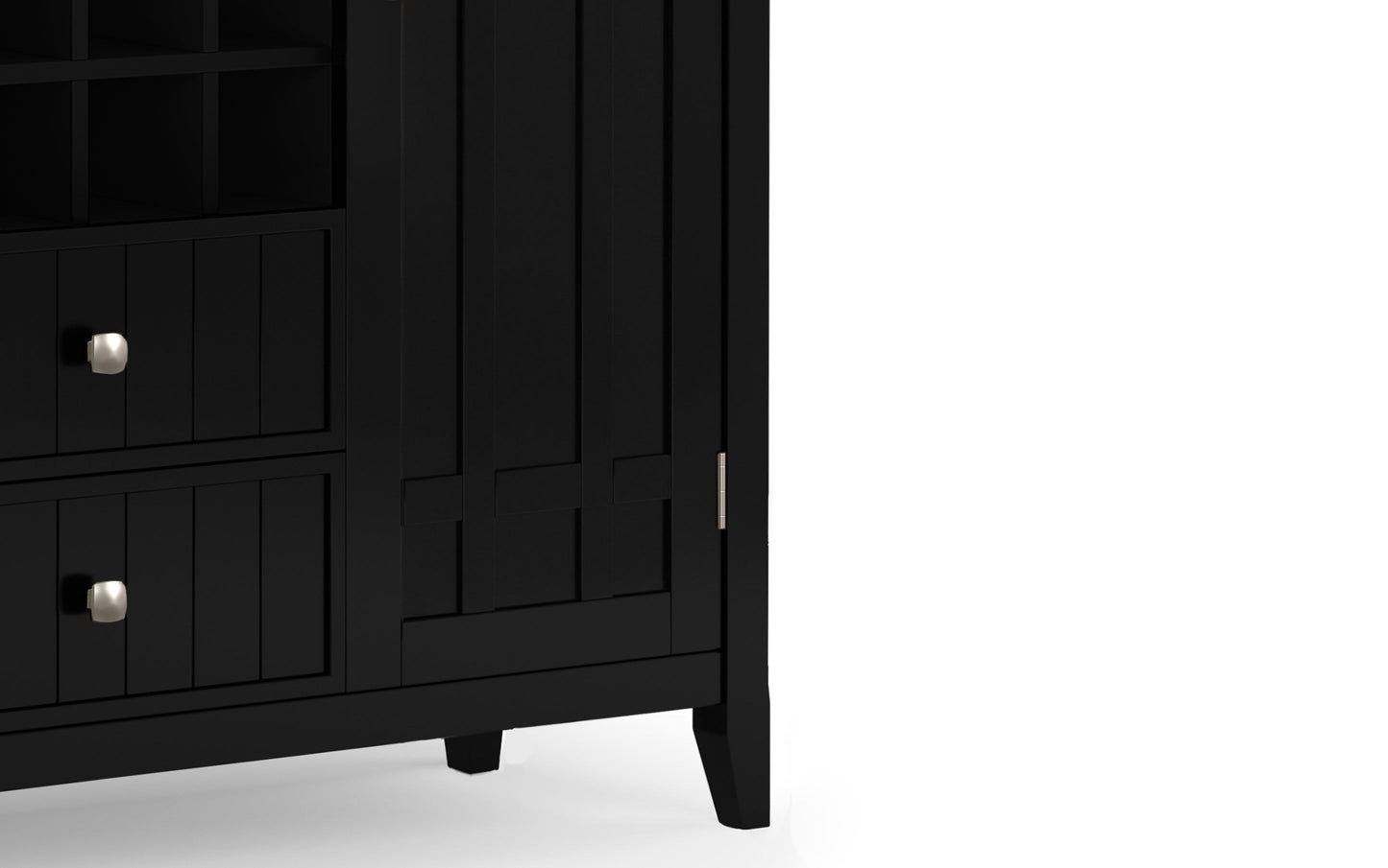 Black | Bedford Sideboard Buffet & Winerack