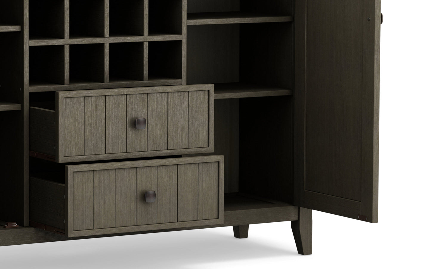 Farmhouse Grey | Bedford Sideboard Buffet & Winerack