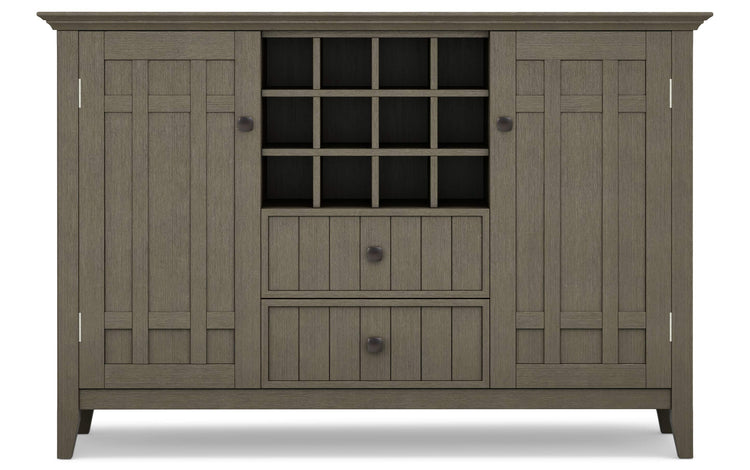 Farmhouse Grey | Bedford Sideboard Buffet & Winerack