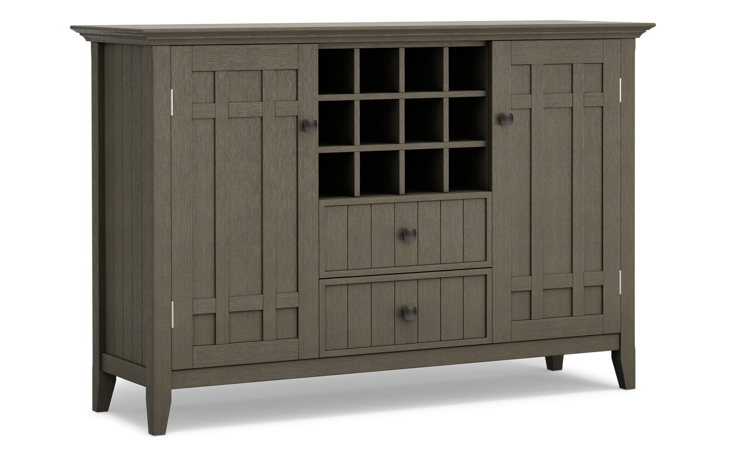 Farmhouse Grey | Bedford Sideboard Buffet & Winerack