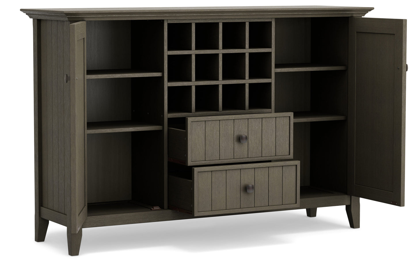 Farmhouse Grey | Bedford Sideboard Buffet & Winerack