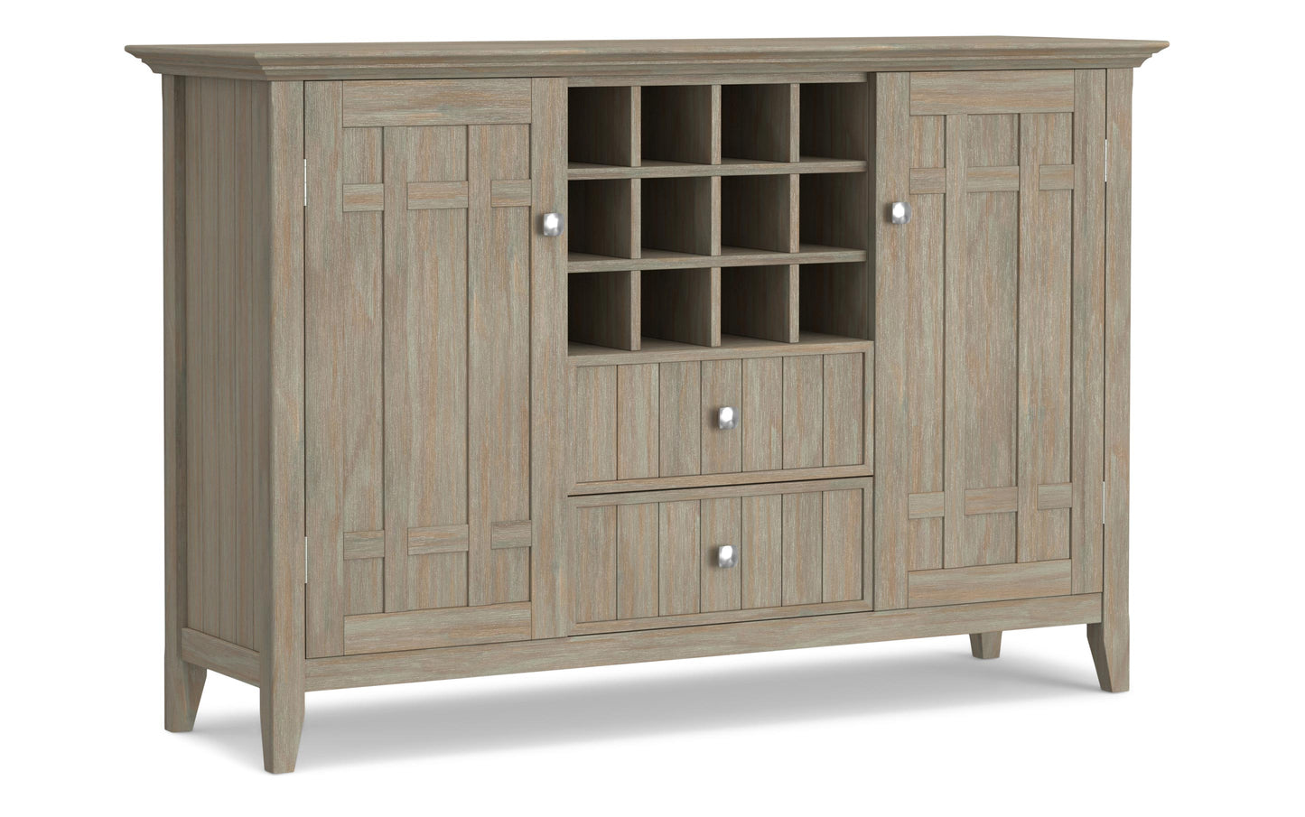 Distressed Grey | Bedford Sideboard Buffet & Winerack