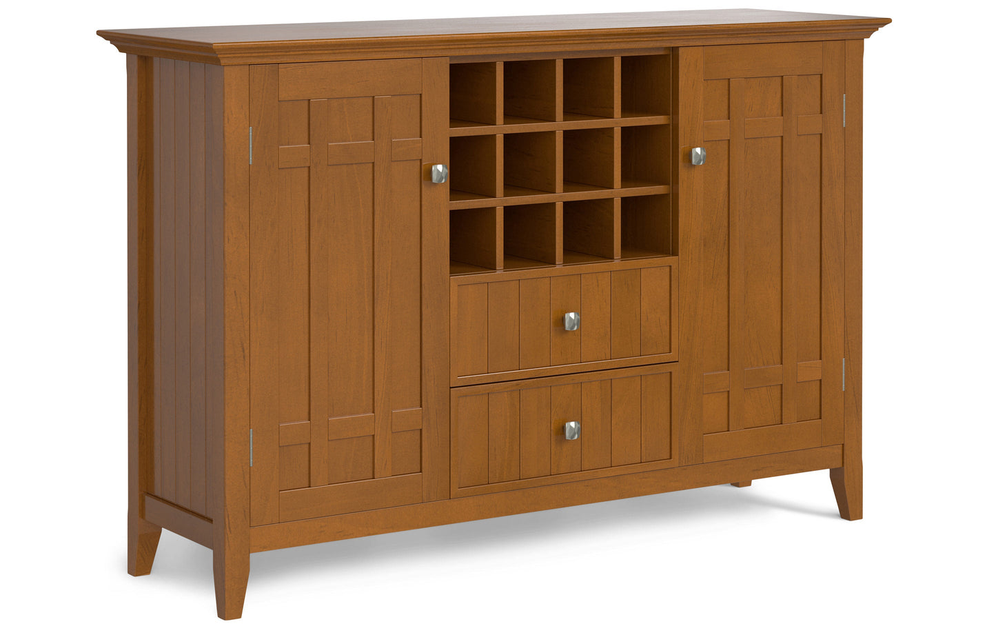 Light Golden Brown | Bedford Sideboard Buffet & Winerack