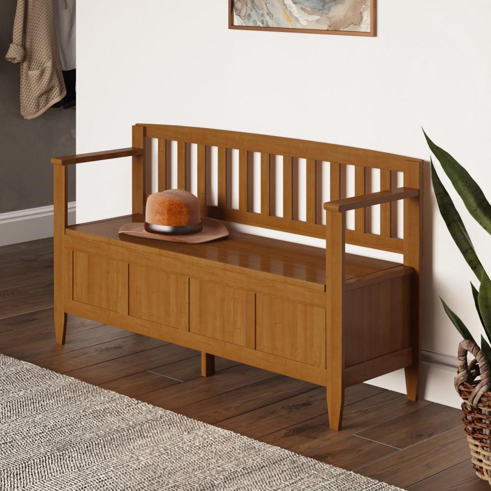 Light Golden Brown | Brooklyn Entryway Bench