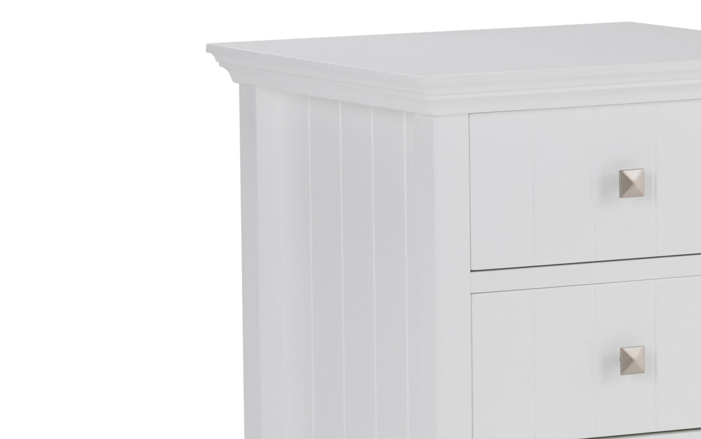 Pure White | Acadian Four Drawer Floor Cabinet