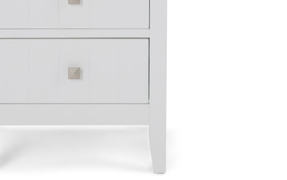 Pure White | Acadian Four Drawer Floor Cabinet